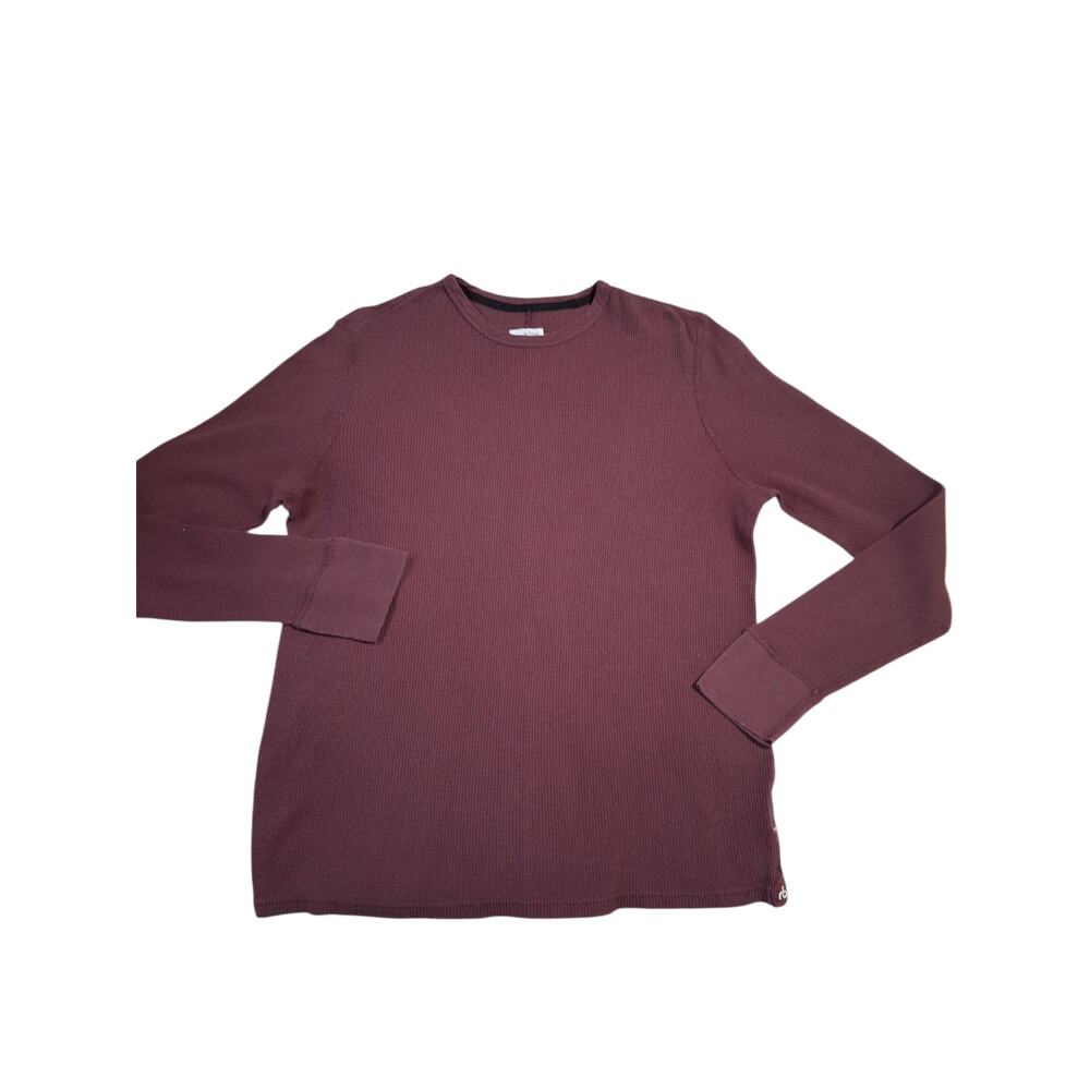 Rag‎ & Bone Mens size Large Waffle Knit Crew Neck Grungecore Preppy Academia Tee